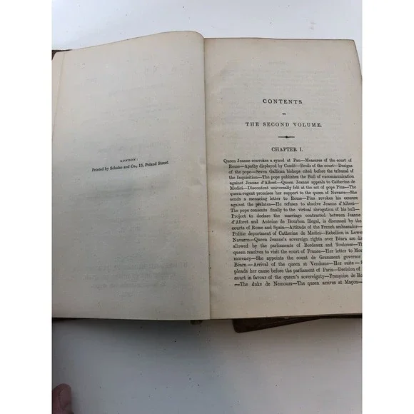 The Life Of Jeanne D’Albret, Queen Of Navarre, First Edition, By Martha Freer V2 - Picture 3 of 6